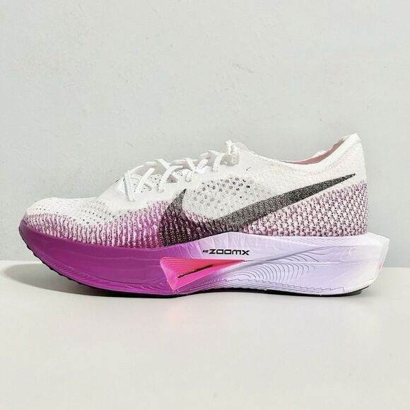 Nike ZoomX VaporFly Next% 3 "White Vivid Purple” Men's Size 11 Running Shoes - Picture 4 of 8